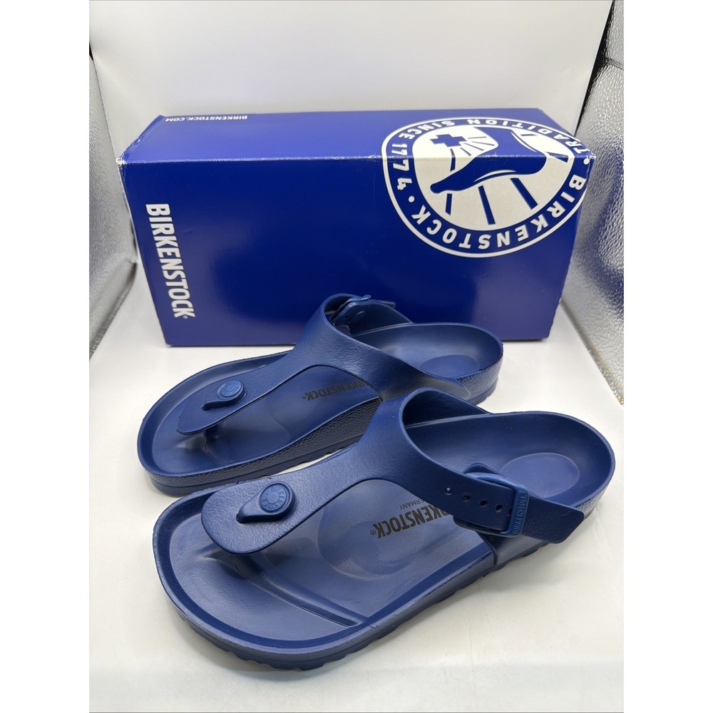 Birkenstock New w/ Box Gizeh Navy EVA Reg Size EU 37, US Womens 6, Mens, 4 UK4.5